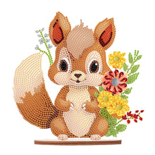 Load image into Gallery viewer, Acrylic Diamond Painting Desktop Decoration for Office Decor(Flower Squirrel #6)