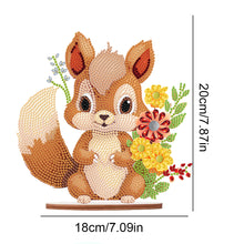 Load image into Gallery viewer, Acrylic Diamond Painting Desktop Decoration for Office Decor(Flower Squirrel #6)