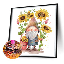 Load image into Gallery viewer, Diamond Painting - Partial Special Shaped - Gnome¡¤Sunflower (30*30CM)