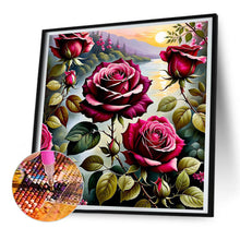 Load image into Gallery viewer, Diamond Painting - Full Round - roses by the lake (30*30CM)