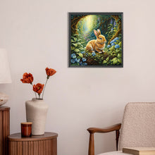 Load image into Gallery viewer, Diamond Painting - Full Round - little rabbit in the forest (30*30CM)