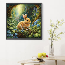 Load image into Gallery viewer, Diamond Painting - Full Round - little rabbit in the forest (30*30CM)