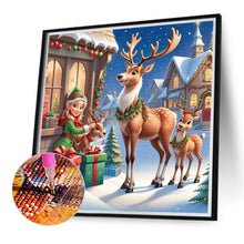Load image into Gallery viewer, Diamond Painting - Full Round - Christmas sika deer (40*40CM)