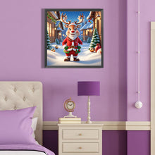 Load image into Gallery viewer, Diamond Painting - Full Round - Christmas reindeer (40*40CM)