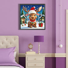 Load image into Gallery viewer, Diamond Painting - Full Round - christmas calf (40*40CM)