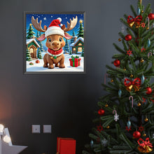Load image into Gallery viewer, Diamond Painting - Full Round - christmas calf (40*40CM)
