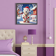 Load image into Gallery viewer, Diamond Painting - Full Round - Christmas white bear (40*40CM)