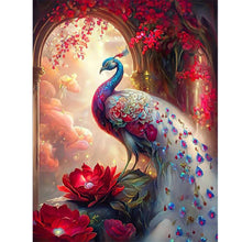 Load image into Gallery viewer, Diamond Painting - Full Round - Gorgeous peacock (30*40CM)