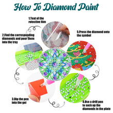 Load image into Gallery viewer, 6 PCS Waterproof Coaster Mandala Special Shape Diamond Painting Crafts Coaster with Holder