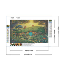 Load image into Gallery viewer, Diamond Painting - Full Round - forest cabin (45*30CM)