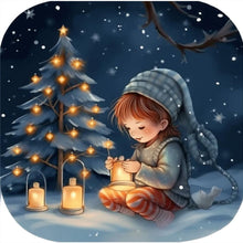 Load image into Gallery viewer, Diamond Painting - Full Round - Snow Guardian Night (30*30CM)