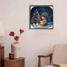Load image into Gallery viewer, Diamond Painting - Full Round - Snow Guardian Night (30*30CM)