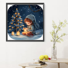 Load image into Gallery viewer, Diamond Painting - Full Round - Snow Guardian Night (30*30CM)