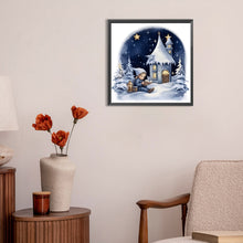 Load image into Gallery viewer, Diamond Painting - Full Round - Reading Cartoon Series in the Snow (30*30CM)