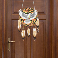 Load image into Gallery viewer, Acrylic Dove Dreamcatcher Single-Sided Diamond Painting Hanging Decor 13x20cm