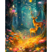 Load image into Gallery viewer, AB Diamond Painting - Full Round - Little Deer and Dream Forest (40*50CM)