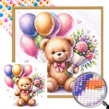 Load image into Gallery viewer, AB Diamond Painting - Full Round - balloon gift bear (40*40CM)