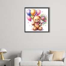 Load image into Gallery viewer, AB Diamond Painting - Full Round - balloon gift bear (40*40CM)