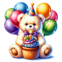 Load image into Gallery viewer, AB Diamond Painting - Full Round - balloon gift bear (40*40CM)