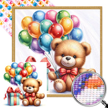 Load image into Gallery viewer, AB Diamond Painting - Full Round - balloon gift bear (40*40CM)