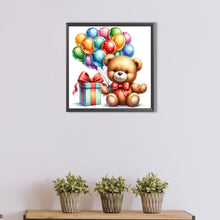 Load image into Gallery viewer, AB Diamond Painting - Full Round - balloon gift bear (40*40CM)
