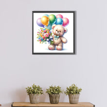 Load image into Gallery viewer, AB Diamond Painting - Full Round - balloon gift bear (40*40CM)