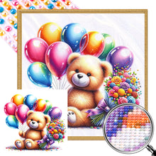 Load image into Gallery viewer, AB Diamond Painting - Full Round - balloon gift bear (40*40CM)