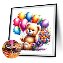 Load image into Gallery viewer, AB Diamond Painting - Full Round - balloon gift bear (40*40CM)