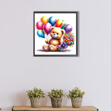 Load image into Gallery viewer, AB Diamond Painting - Full Round - balloon gift bear (40*40CM)