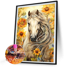 Load image into Gallery viewer, AB Diamond Painting - Full Round - sunflower horse (40*60CM)