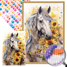 Load image into Gallery viewer, AB Diamond Painting - Full Round - sunflower horse (40*60CM)