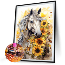 Load image into Gallery viewer, AB Diamond Painting - Full Round - sunflower horse (40*60CM)