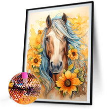 Load image into Gallery viewer, AB Diamond Painting - Full Round - sunflower horse (40*60CM)