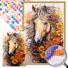 Load image into Gallery viewer, AB Diamond Painting - Full Round - sunflower horse (40*60CM)