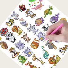 Load image into Gallery viewer, 26/30/35/38/42/43 PCS Cartoon Diamond Sticker Art Craft Diamond Painting Sticker