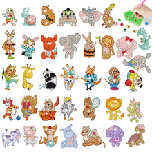 Load image into Gallery viewer, 26/30/35/38/42/43 PCS Cartoon Diamond Sticker Art Craft Diamond Painting Sticker