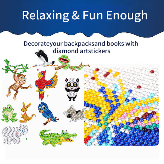 26/30/35/38/42/43 PCS Cartoon Diamond Sticker Art Craft Diamond Painting Sticker