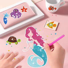 Load image into Gallery viewer, 47 PCS Gem Sticker Art Craft Dolphin Diamond Painting Sticker for Boy Girls Gift
