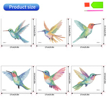 Load image into Gallery viewer, 6 PCS Christmas Hummingbird Diamonds Painting Stickers Kit for Boy Girls Gift
