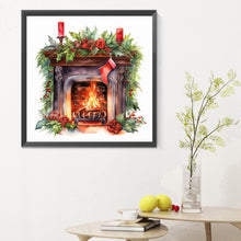 Load image into Gallery viewer, Diamond Painting - Full Round - fireplace (30*30CM)