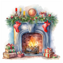 Load image into Gallery viewer, Diamond Painting - Full Round - fireplace (30*30CM)