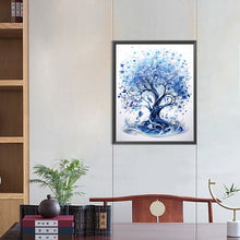 Load image into Gallery viewer, Diamond Painting - Full Round - blue flower tree (40*50CM)