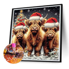 Load image into Gallery viewer, Diamond Painting - Full Round - Christmas Yak (30*30CM)