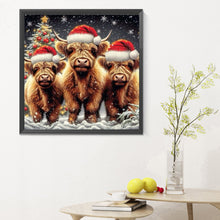 Load image into Gallery viewer, Diamond Painting - Full Round - Christmas Yak (30*30CM)