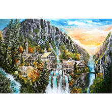 Load image into Gallery viewer, Diamond Painting - Full Round - landscape castle (60*40CM)