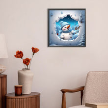 Load image into Gallery viewer, Diamond Painting - Full Round - snowman (30*30CM)