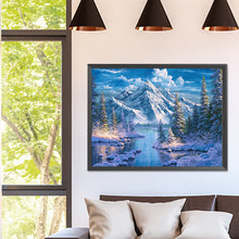 Load image into Gallery viewer, Diamond Painting - Full Square - Snow mountain scenery (40*30CM)