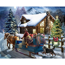 Load image into Gallery viewer, Diamond Painting - Full Square - snow scene (50*40CM)