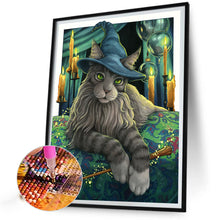 Load image into Gallery viewer, Diamond Painting - Full Square - witch cat (40*50CM)