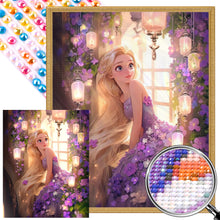 Load image into Gallery viewer, AB Diamond Painting - Full Round - Disney Princess-Rapunzel (40*50CM)